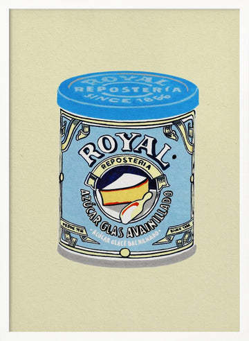 Retro Powdered Sugar | Poster - White Frame Interior