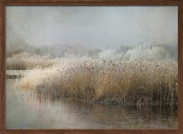 Wintermorning | Poster - Walnut Frame Interior