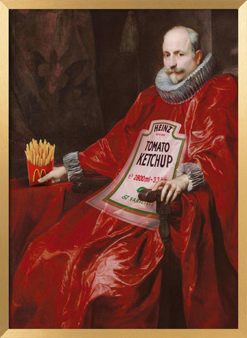 Sir Tomato | Poster - Gold Frame Interior