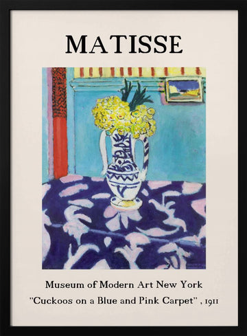Vibrant Vase Display | Poster - Black Metal Frame Interior