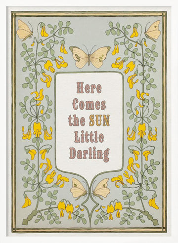 Hopeful Butterfly Quote | Poster - White Frame Interior
