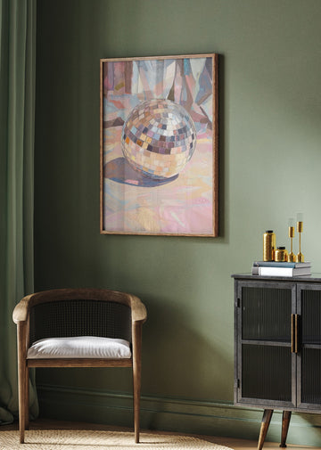 Pastel Disco Ball | Poster - Room Interior 2