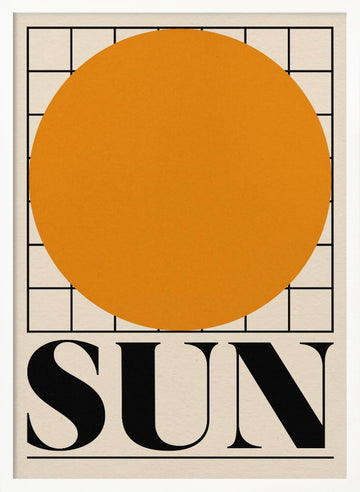 Sun | Poster - White Frame Interior