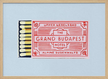 Charming Vintage Matchbox | Poster - Wood Frame Interior