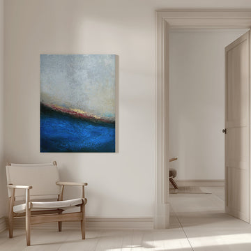 Golden Horizon Abstract | Canvas - Room Interior 1