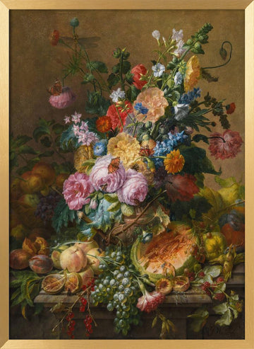 Flowers | Poster - Gold Frame Interior