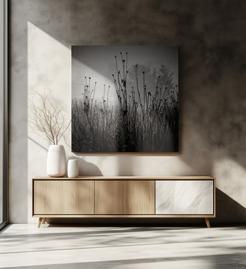 Misty Field Stems | Canvas - Room Interior 2