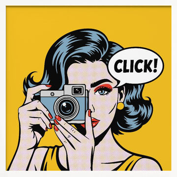 Pop Art Photographer | Poster - White Frame Interior