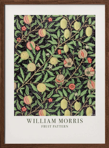 Fruit Pattern | Poster - Walnut Frame Interior