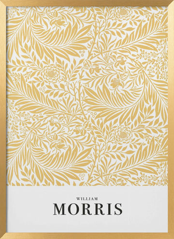 Larkspur | Poster - Gold Frame Interior