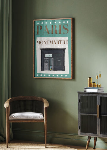 Paris Montmartre Photo Booth | Poster - Room Interior 2