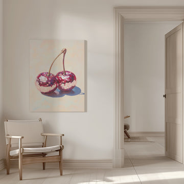 Disco Cherries | Canvas - Room Interior 1