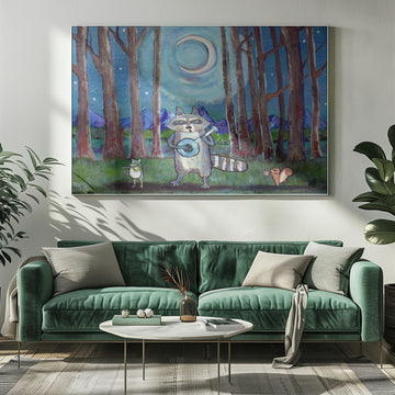 Moonlit Forest Concert | Poster - Room Interior 1
