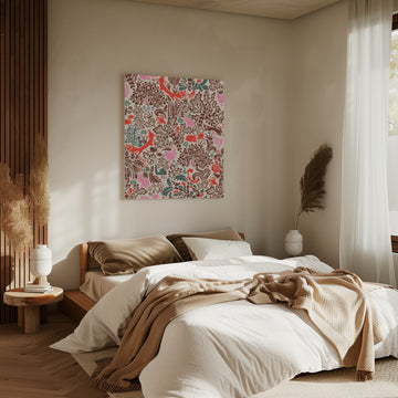 Whimsical Woodland Pattern | Canvas - Room Interior 2