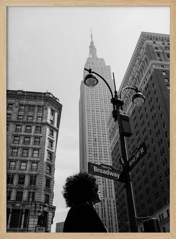 Empire State City Gaze | Poster - Wood Frame Interior
