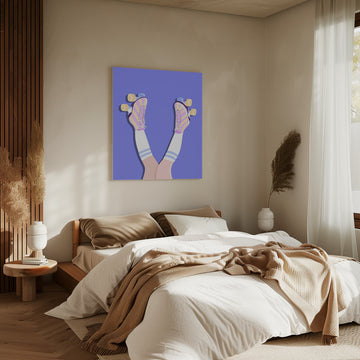 Retro Roller Skates | Canvas - Room Interior 2