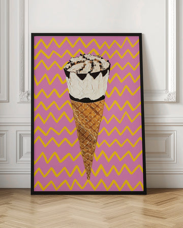 Pop Art Ice Cream Cone | Poster - Room Interior 1