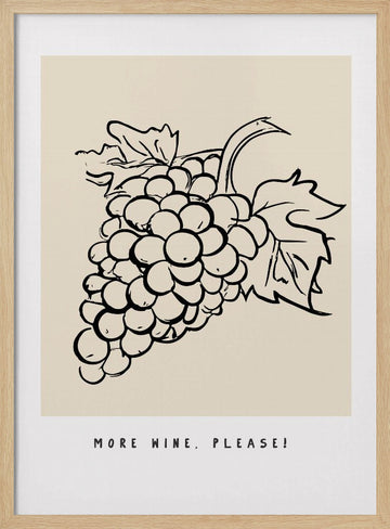 Grapes of Joy | Poster - Wood Frame Interior