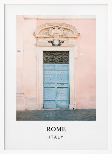 Trastevere Rome Travel poster | Poster - White Frame Interior