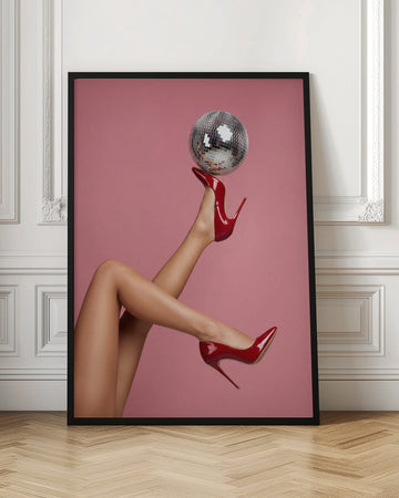 Red Heels Disco Glam | Poster - Room Interior 1