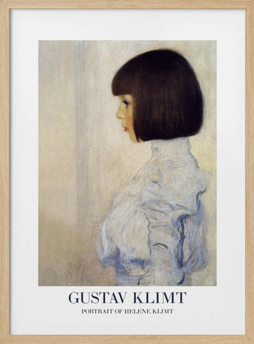 Portrait of Helene Klimt (1898) Poster | Poster - Wood Frame Interior