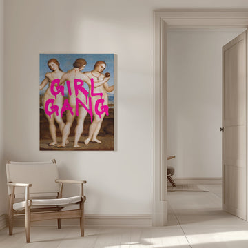 Girl Gang Graffiti | Canvas - Room Interior 1