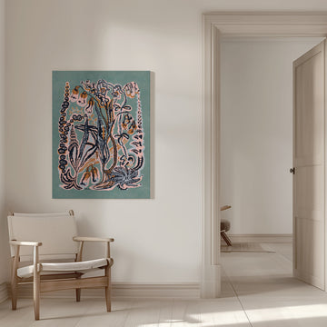 Ethereal Ocean Garden | Canvas - Room Interior 1