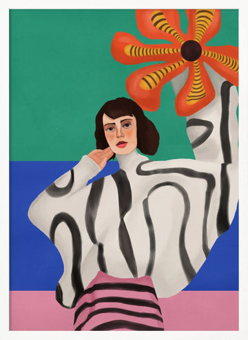 Vibrant Fashion Abstract | Poster - White Frame Interior