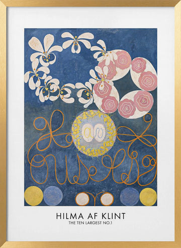 The Ten Largest No.1 Poster | Poster - Gold Frame Interior
