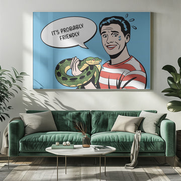 It's Probably Friendly | Poster - Room Interior 1