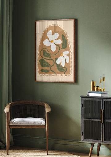 Boho Floral Arch | Poster - Room Interior 2