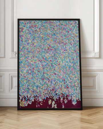 Joyful Petal Shower | Poster - Room Interior 1