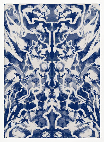 Abstract Fluid Symmetry | Poster - White Frame Interior