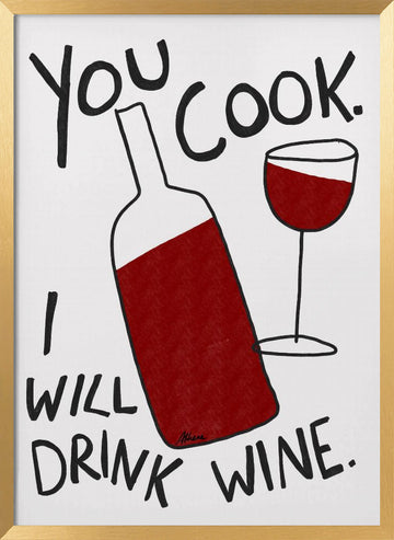 You Cook! | Poster - Gold Frame Interior