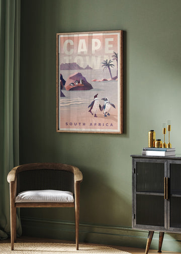 Cape Town South Africa Vintage Travel Art | Poster - Room Interior 2