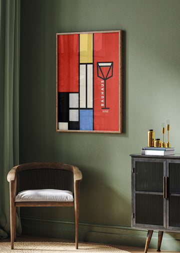 Modern Geometric Wine | Poster - Room Interior 2