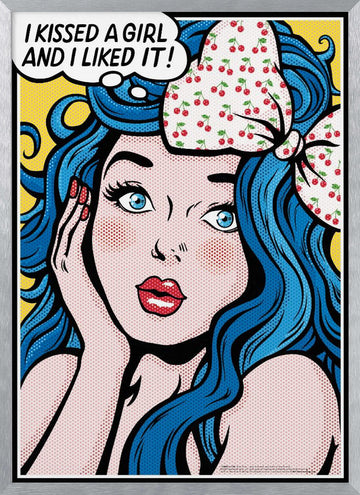 Pop Art Confession | Poster - Silver Frame Interior