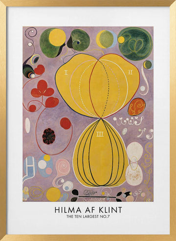 The Ten Largest No.7 Poster | Poster - Gold Frame Interior