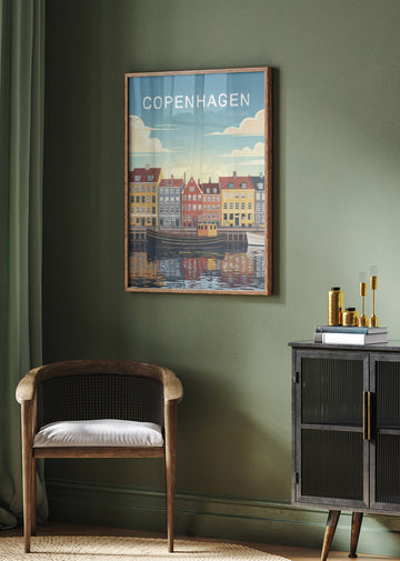 Copenhagen Canal Reflections | Poster - Room Interior 2