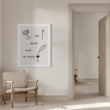 Eatdrinkandbemerryno01 | Canvas - Room Interior 1