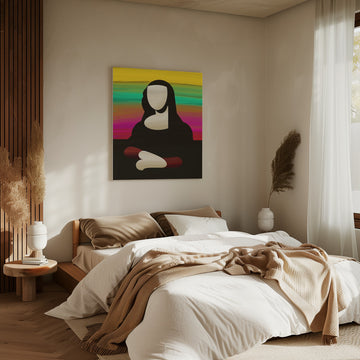 Vibrant Abstract Portrait | Canvas - Room Interior 2