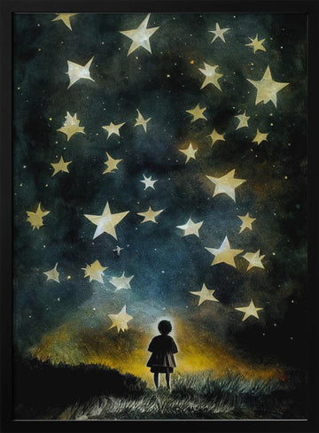 Starry Dreams | Poster - Black Metal Frame Interior