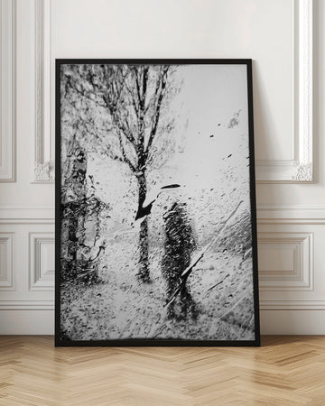 Rainy City Silhouette | Poster - Room Interior 1