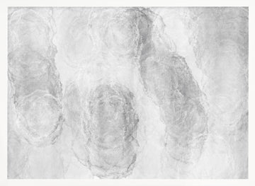 Monochrome Marble Texture | Poster - White Frame Interior