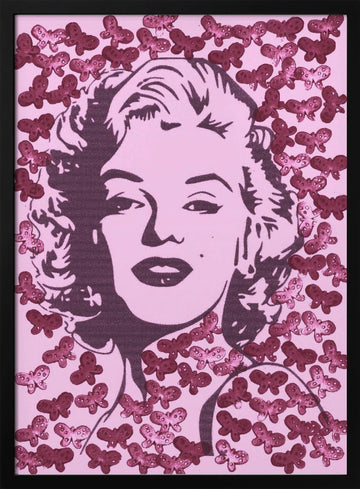 Pink Pop Art Glamour | Poster - Black Metal Frame Interior