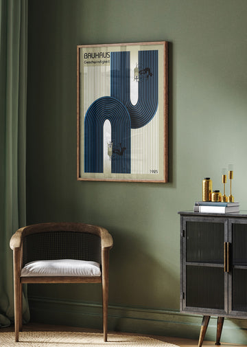 Bauhaus Speed Cyclists | Poster - Room Interior 2