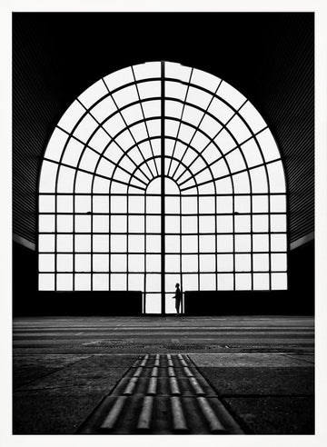 Architectural Solitude | Poster - White Frame Interior