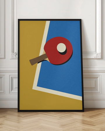 Table Tennis Team Red | Poster - Room Interior 1