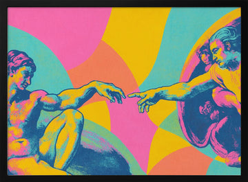 The touch (neon masters series) | Poster - Black Metal Frame Interior