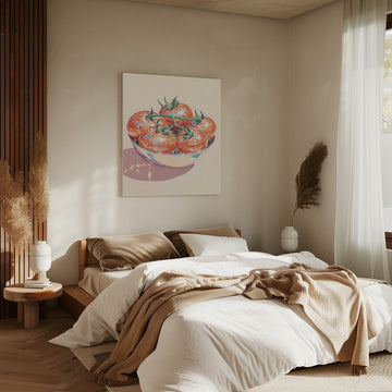 Disco Tomato Still Life | Canvas - Room Interior 2